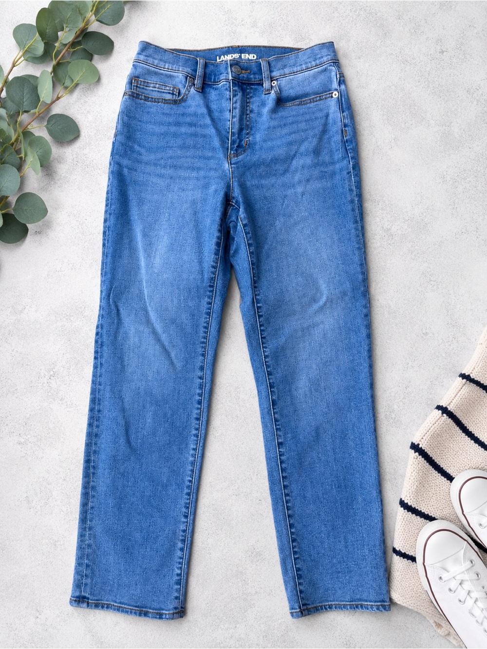 Lands' we End Women's Classic Straight Jeans - Blue 6P